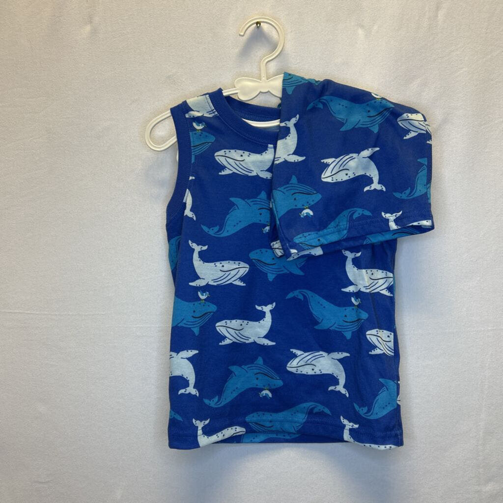 Tank Top Shirt & Short Set / Whales