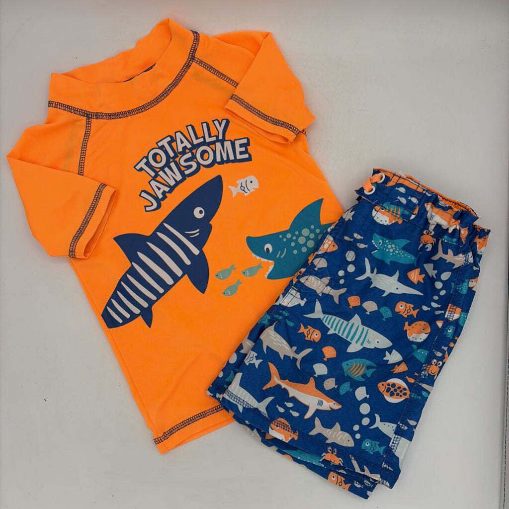 SS Rash Guard & Shorts Set