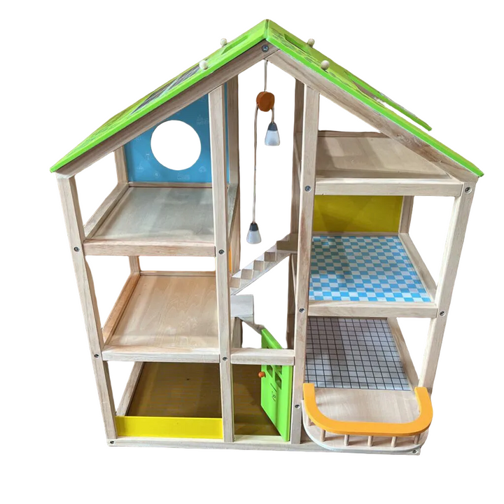 All Seasons Wooden Dollhouse / No Accessories
