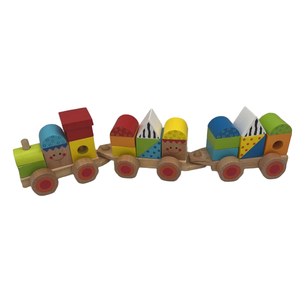 Wooden Train Block Puzzle Set