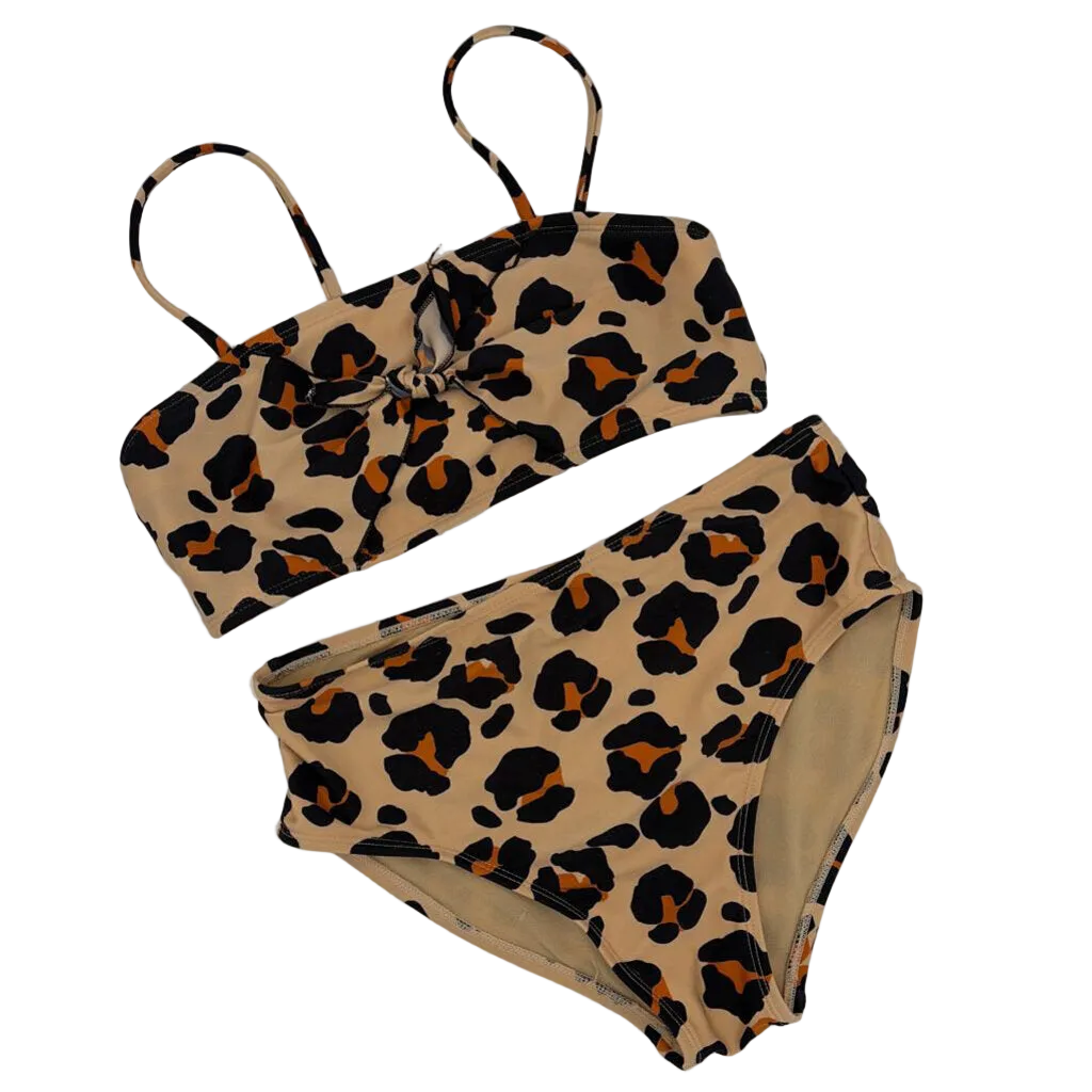 Two Piece Bathing Suit / Leopard