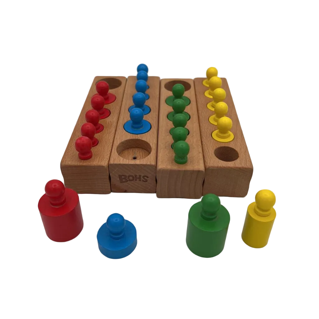 Montessori Knobbed Cylinder Blocks