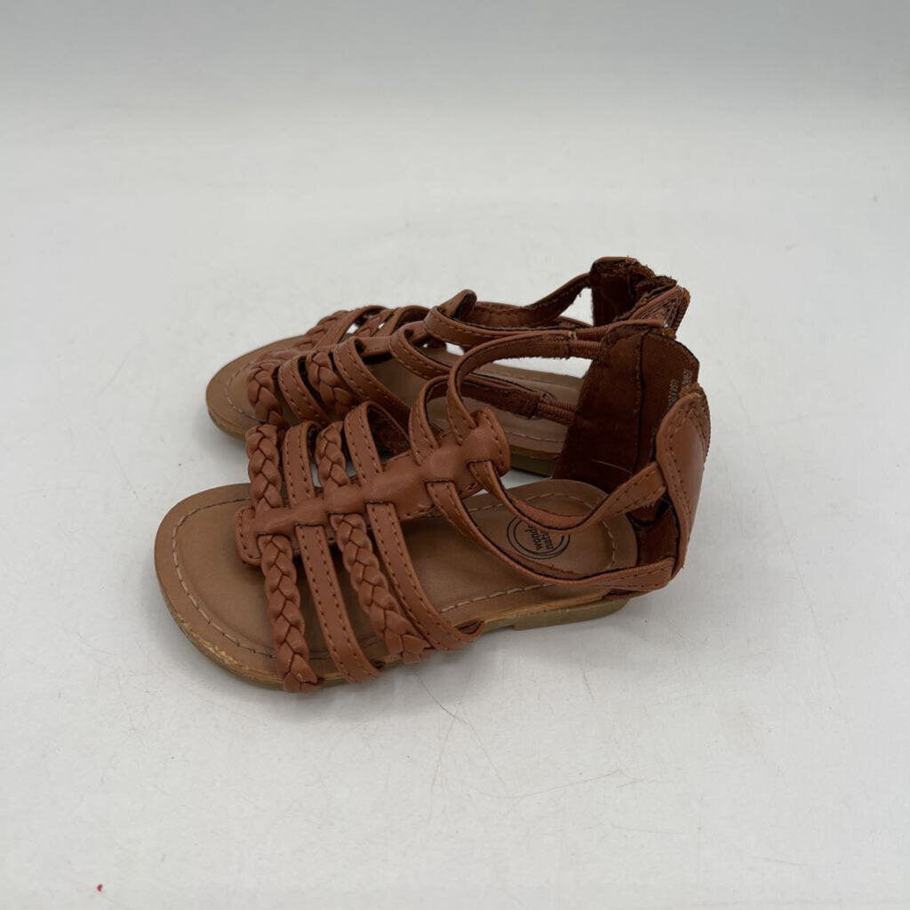 Strap Sandals / Zipper Back