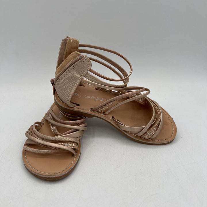 Strap Sandals / Zipper Back