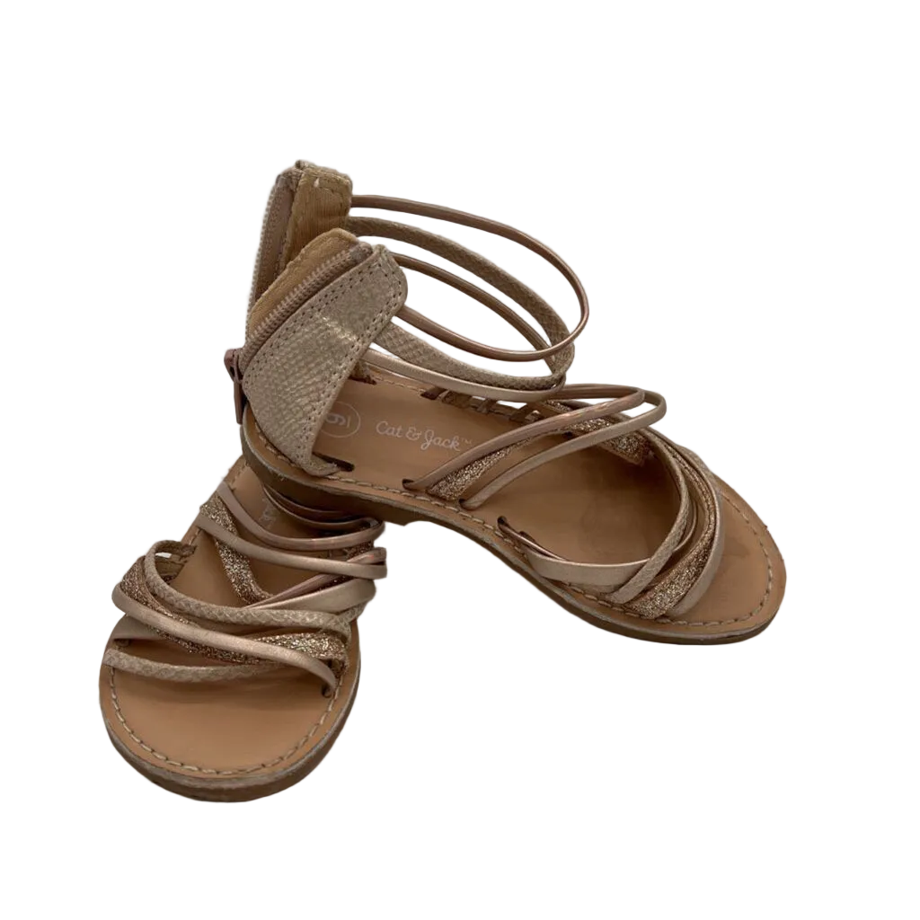 Strap Sandals / Zipper Back