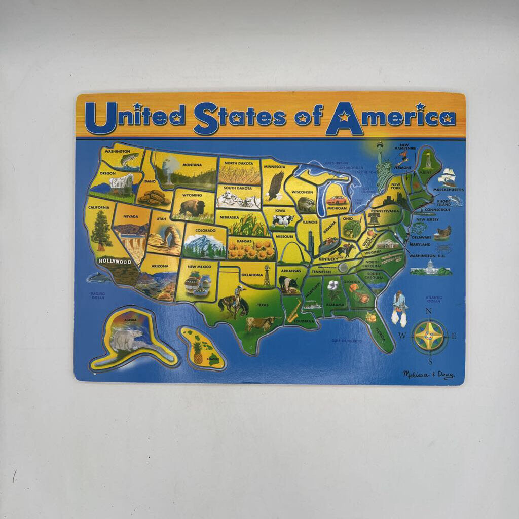 USA Wood Puzzle