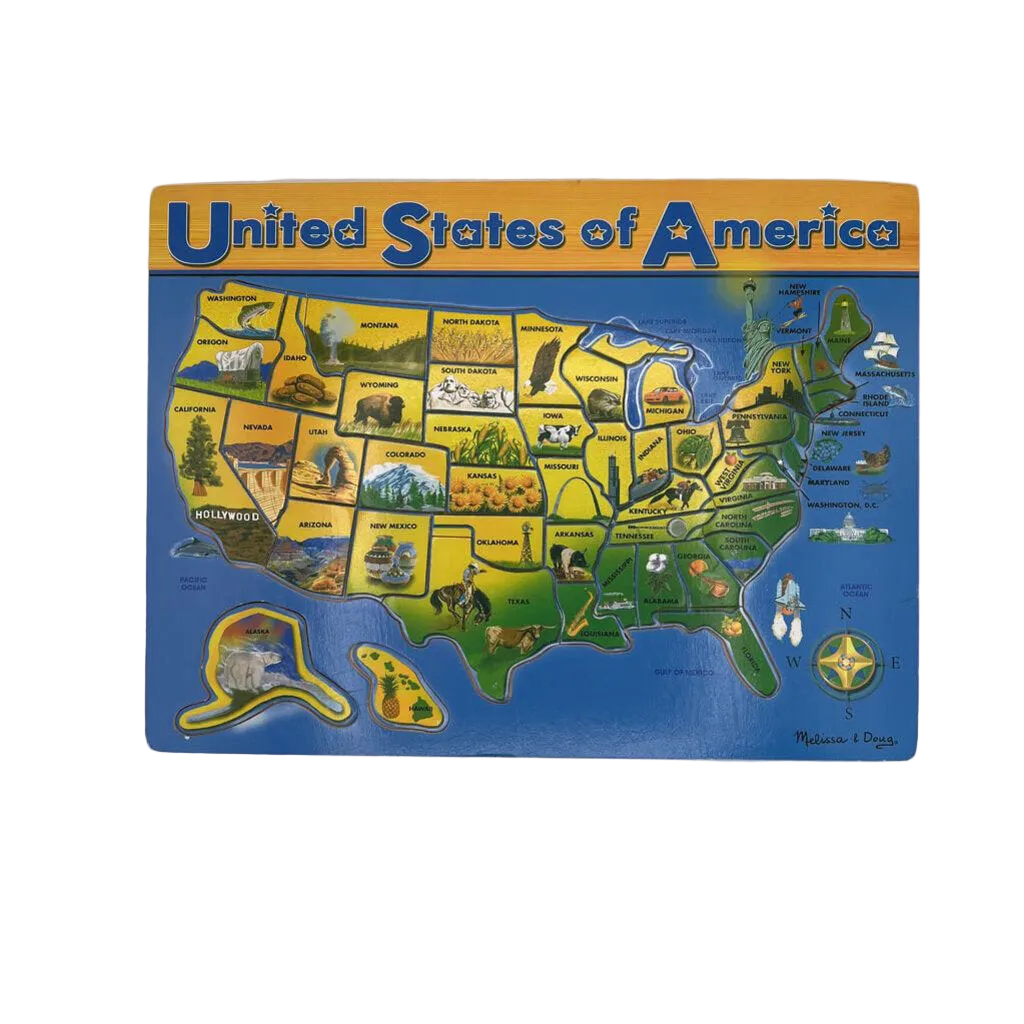 USA Wood Puzzle
