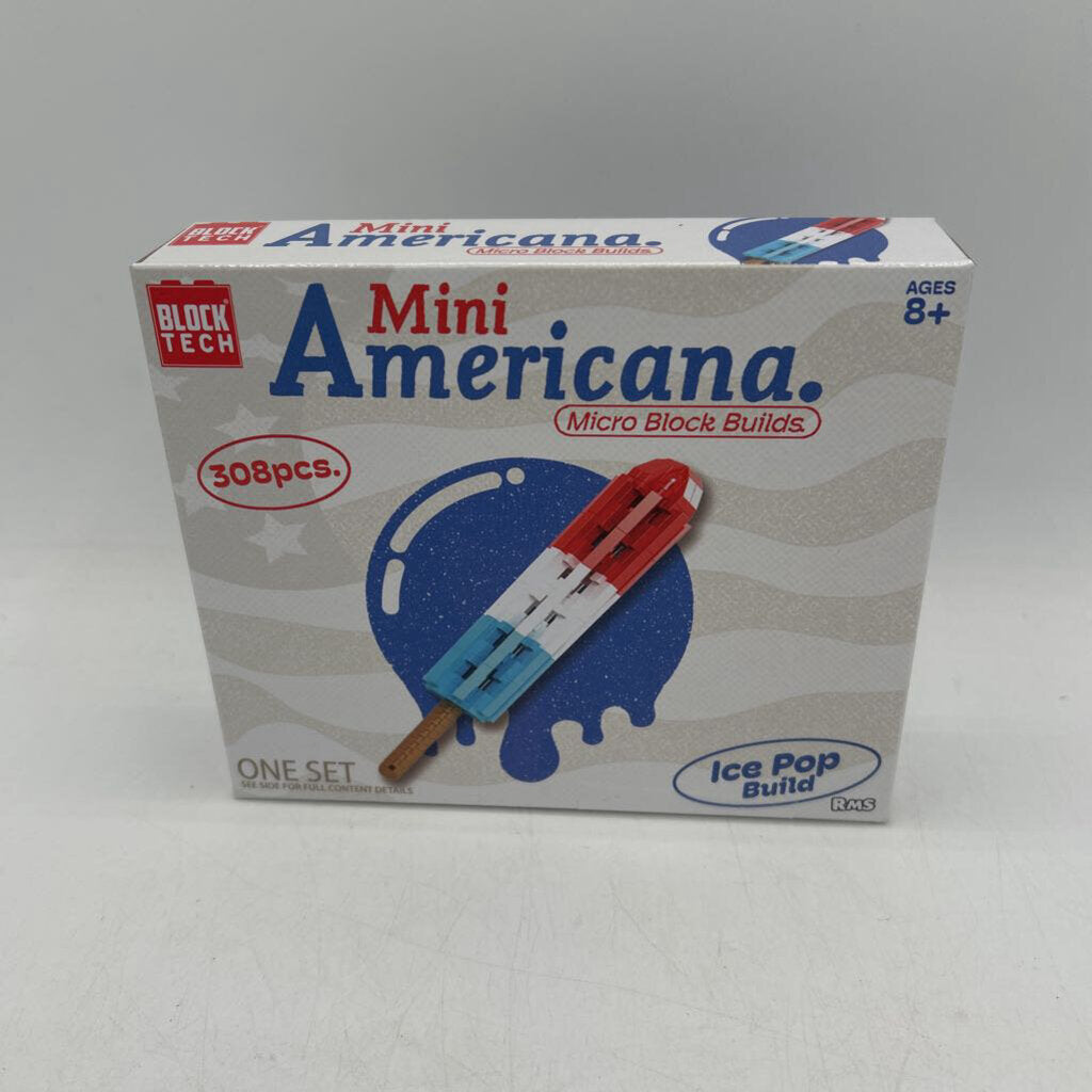 Mini Americana : R, W, & B Popsicle