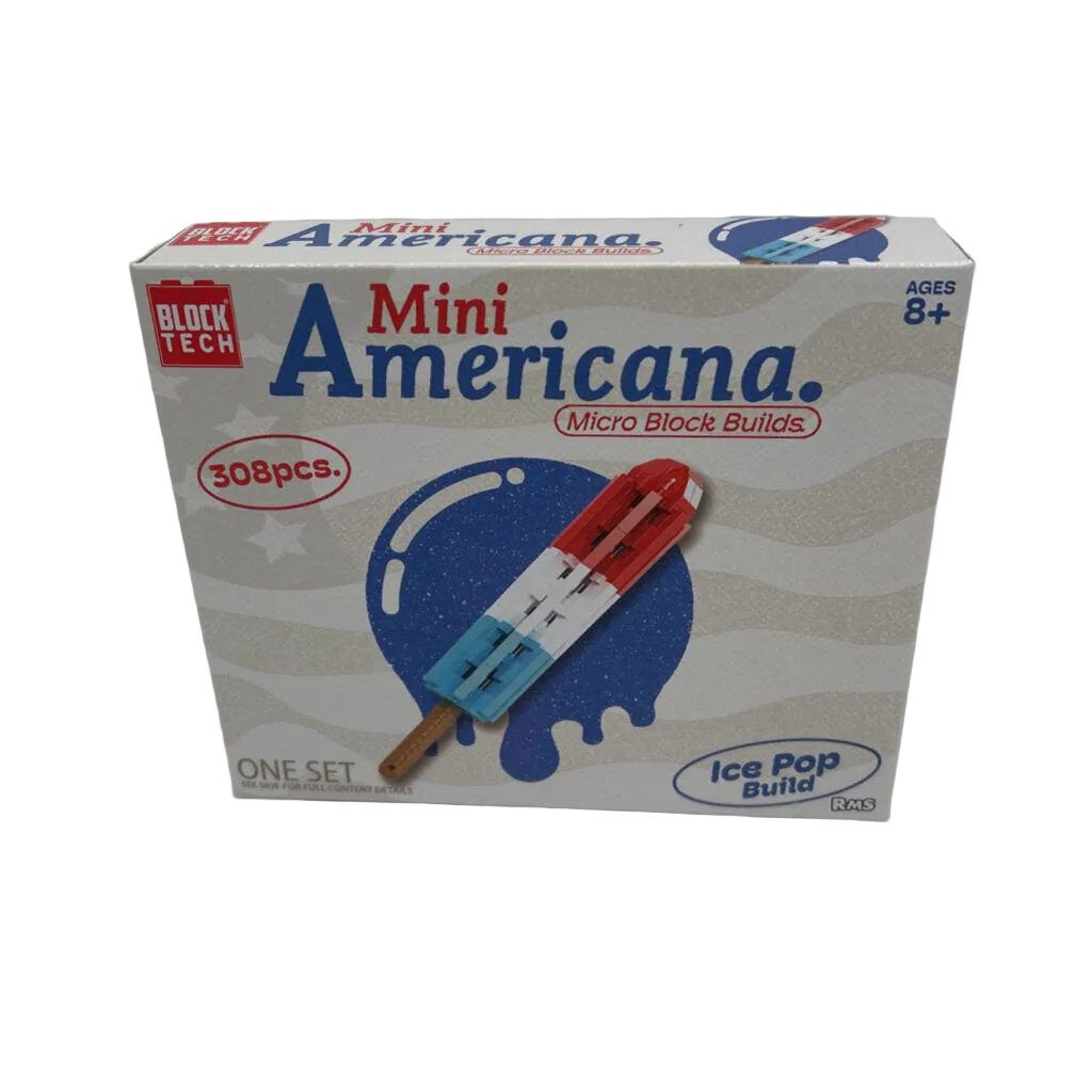 Mini Americana : R, W, & B Popsicle