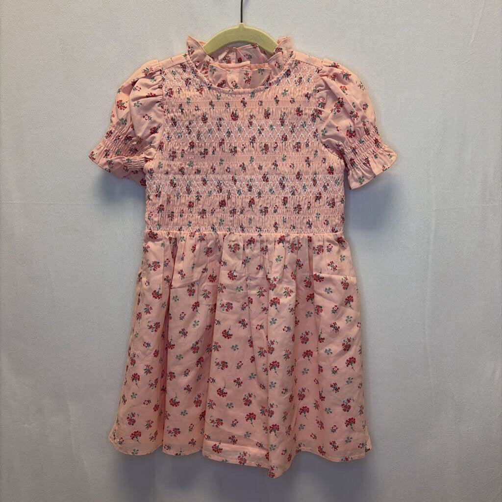 SS Puff Sleeve Smocked Front / Flowers