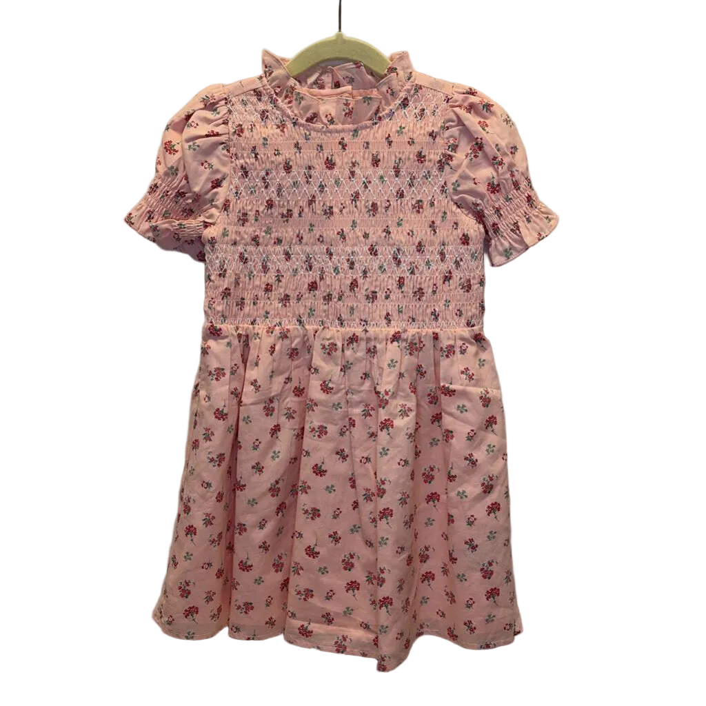 SS Puff Sleeve Smocked Front / Flowers