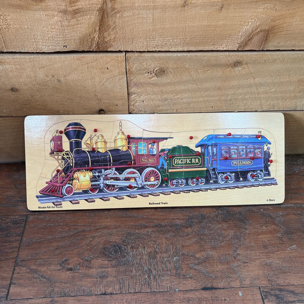 Railroad Train Pull Out Puzzle