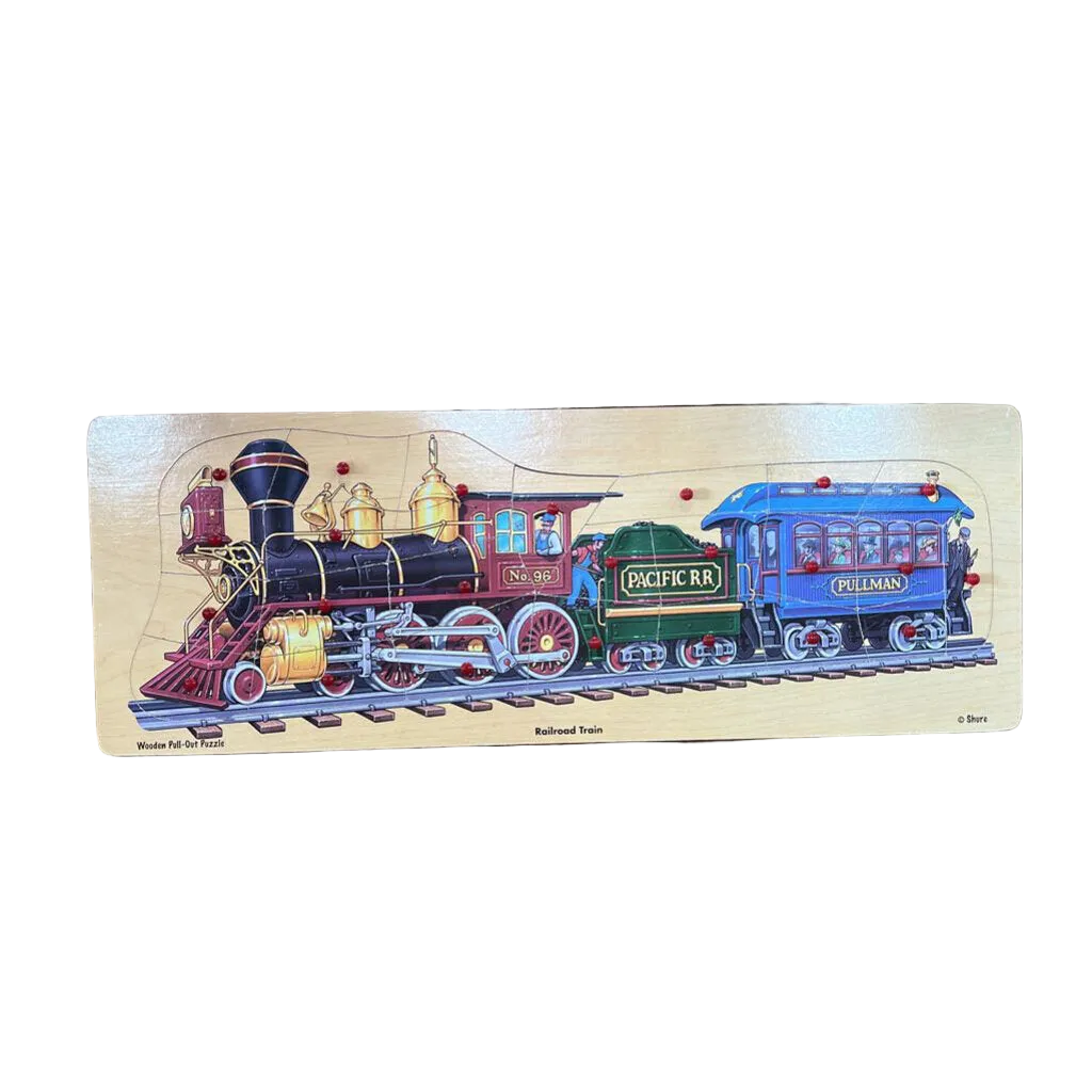 Railroad Train Pull Out Puzzle