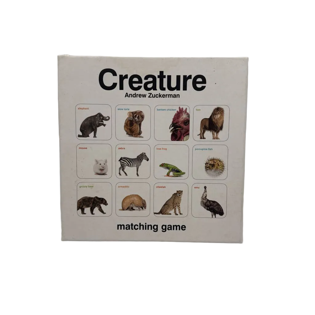 Creature Matching Game