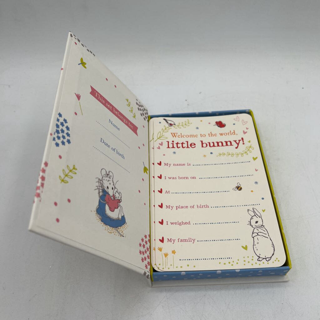 Peter Rabit Baby Cards For Milestone