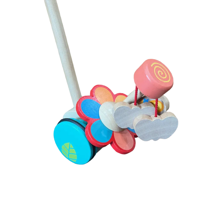 Wooden Flower Push Toy