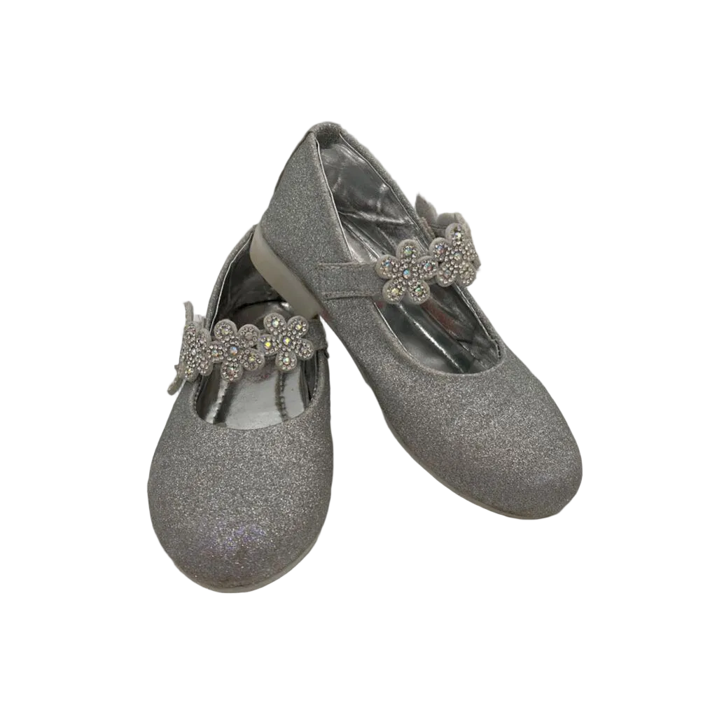 Dress Shoes / Velcro Strap / Glitter