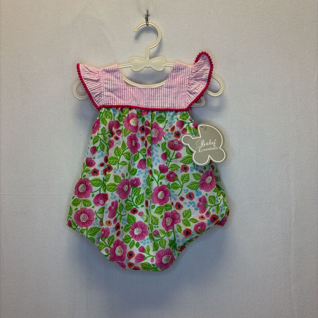 Sleeveless Ruffle Cap Romper