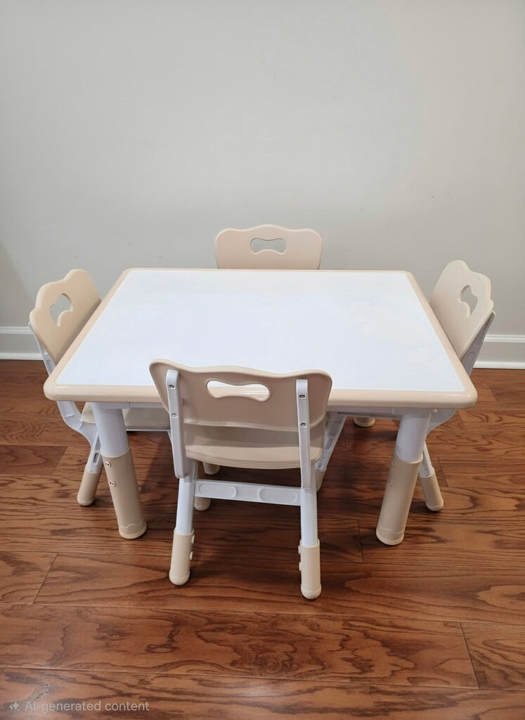 Height Adjustable Chairs & Table