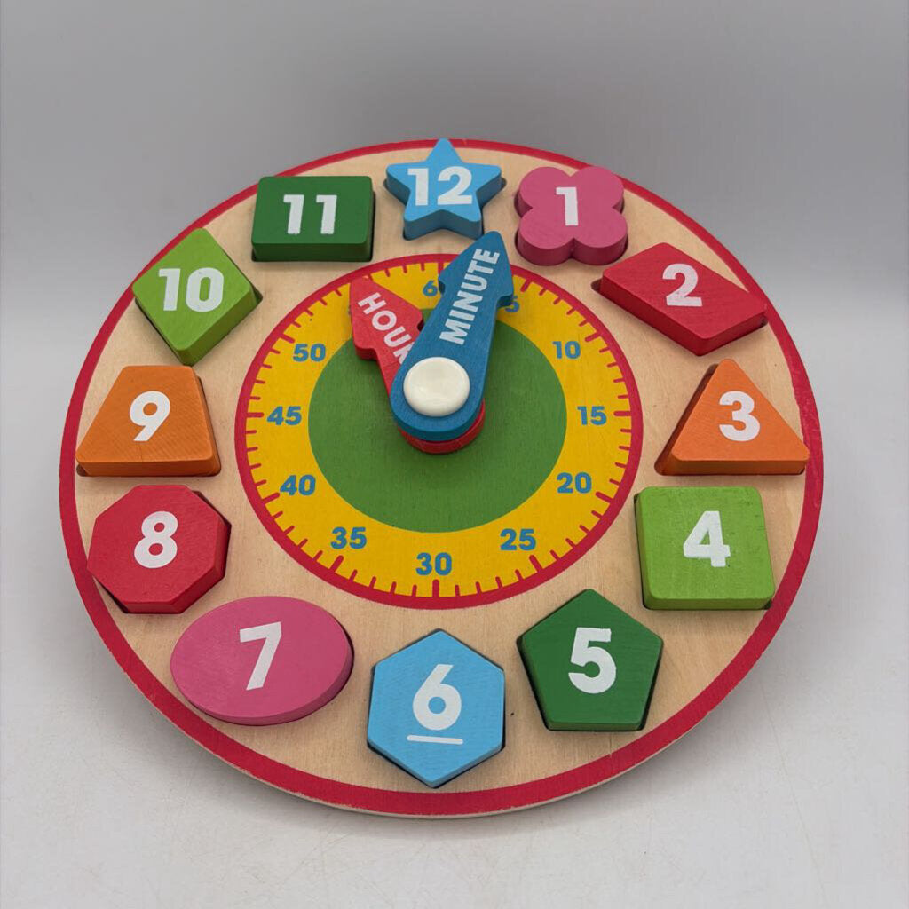 Shape Sorting Clock Puzzle