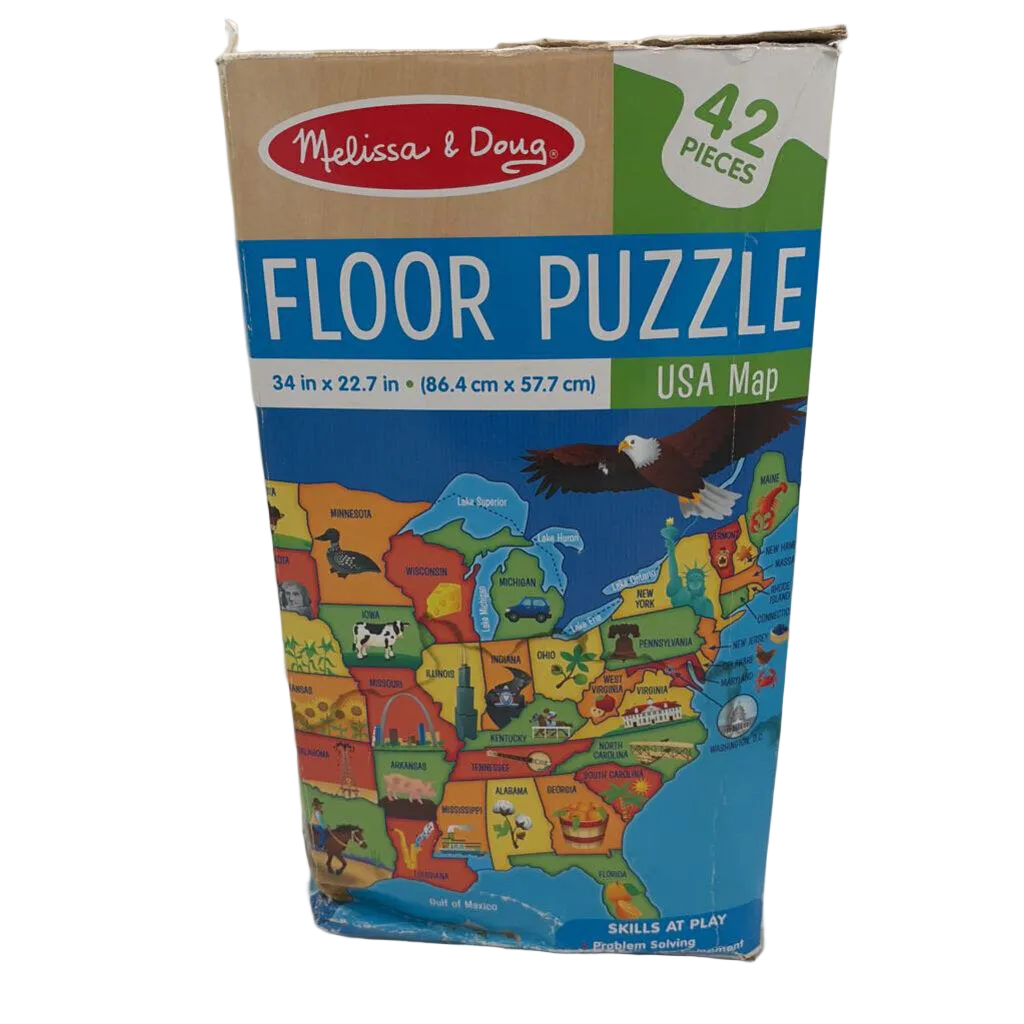 USA Map Floor Puzzle