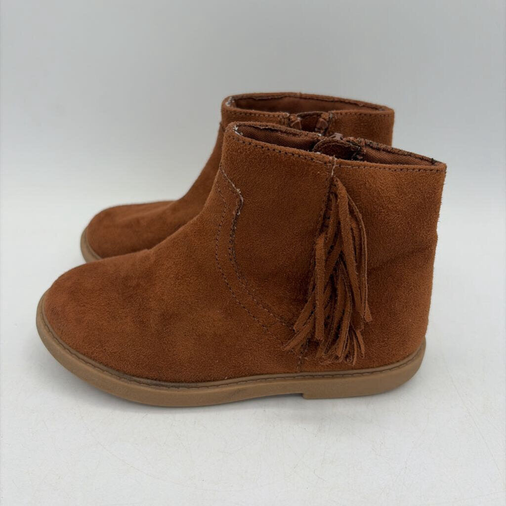 Seude Style Ankle Boots/ Fringe