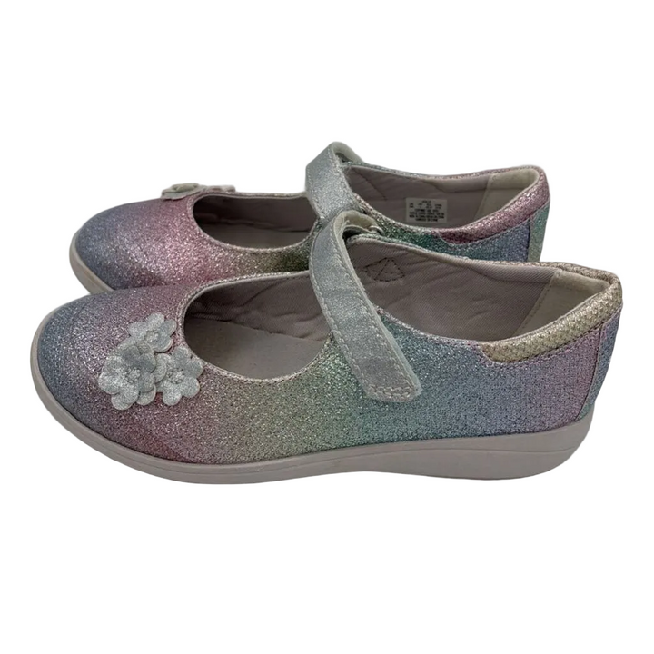 Slip on Mary Janes / Metallic Rainbow