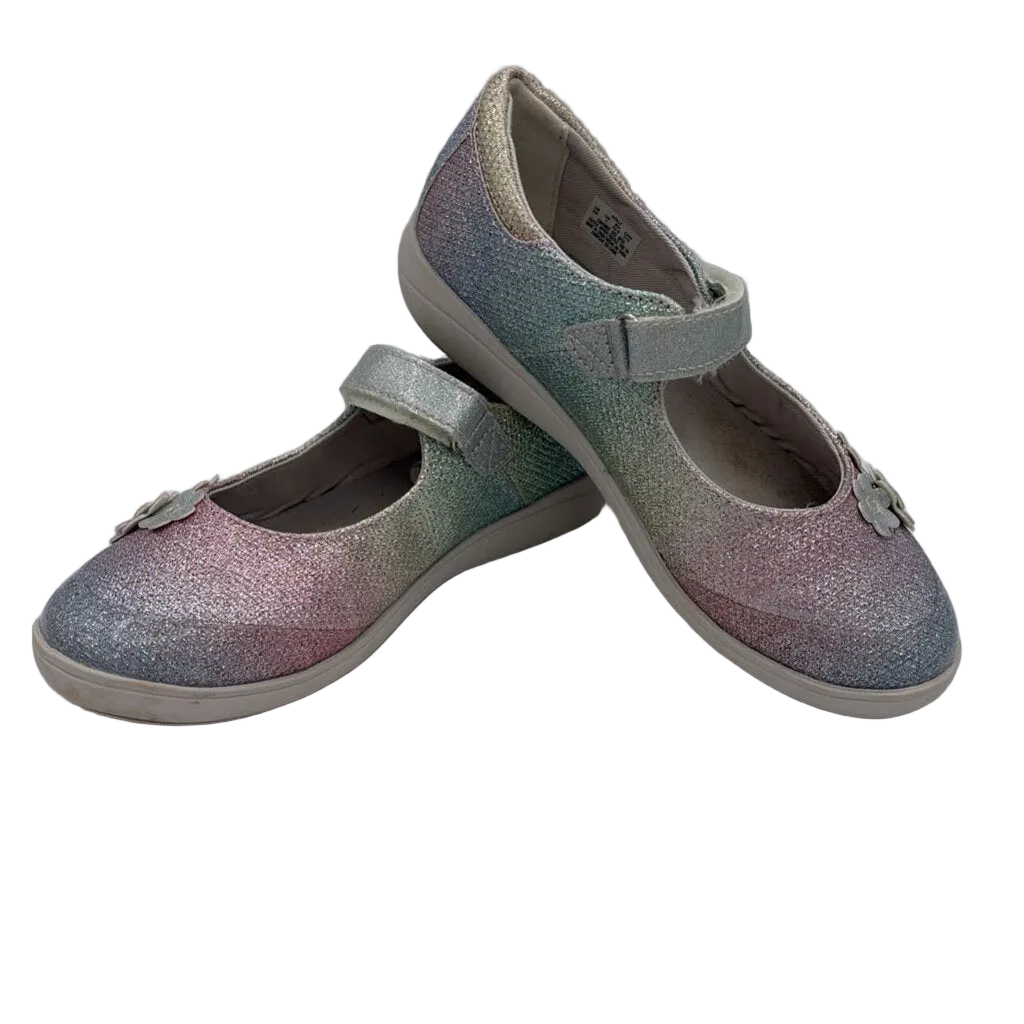 Slip on Mary Janes / Metallic Rainbow