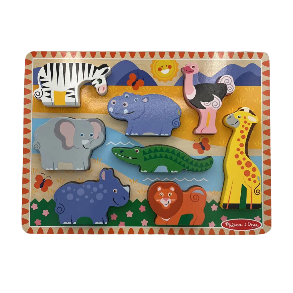 Wood Safari Animal Puzzle Match