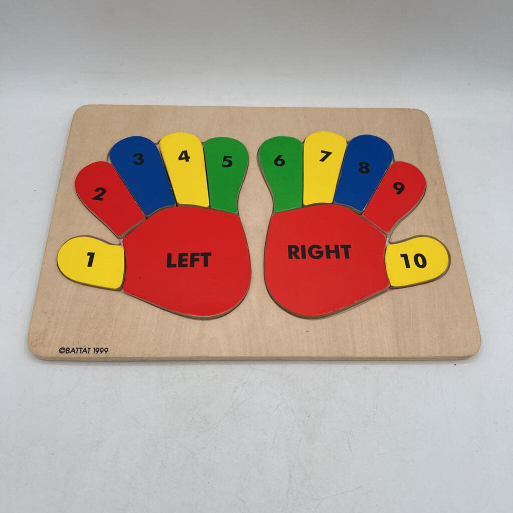 Wooden Hand Counting Puzzle