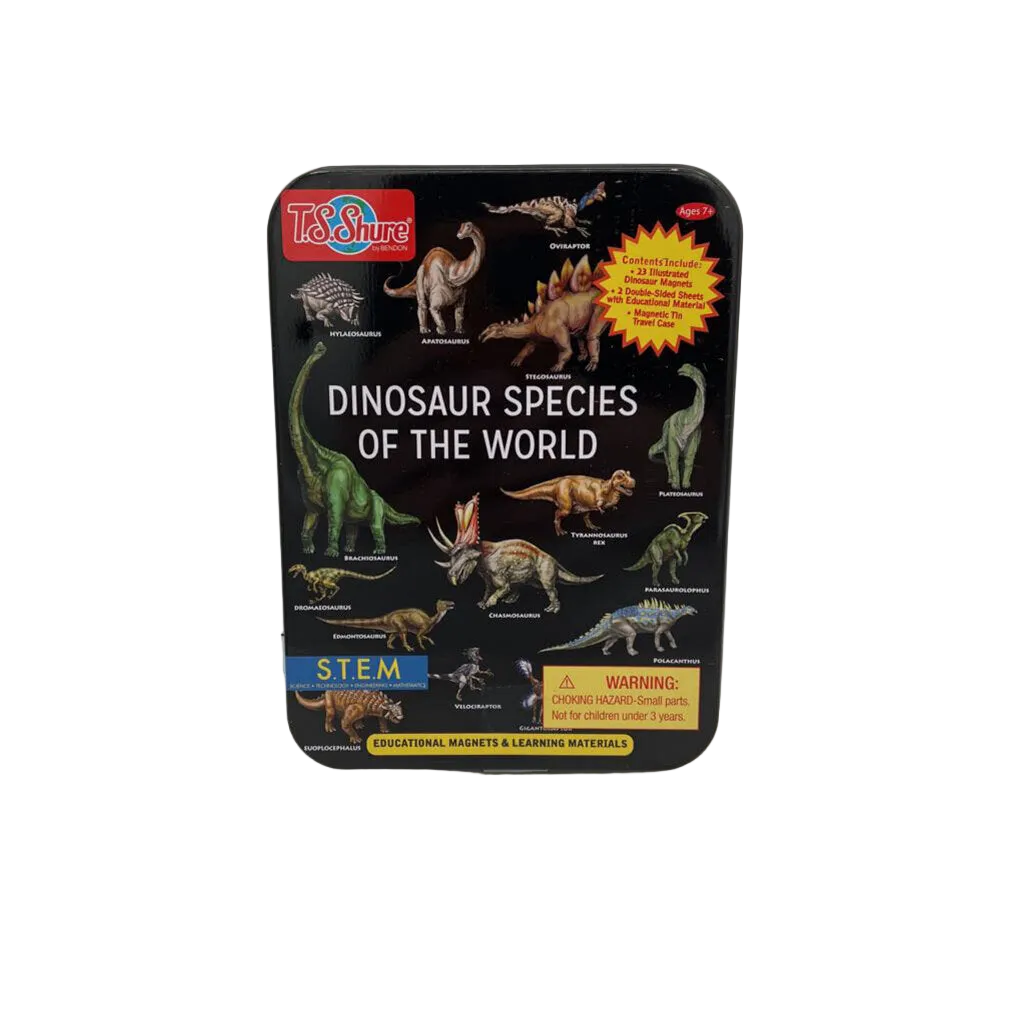 Dinosaur Species Of The World Magnets