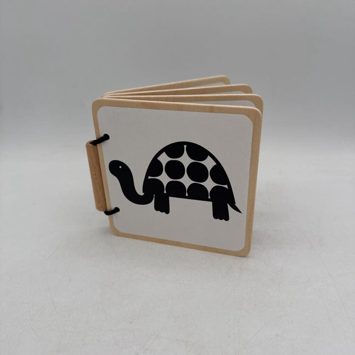 Black & White Animals Wooden Book