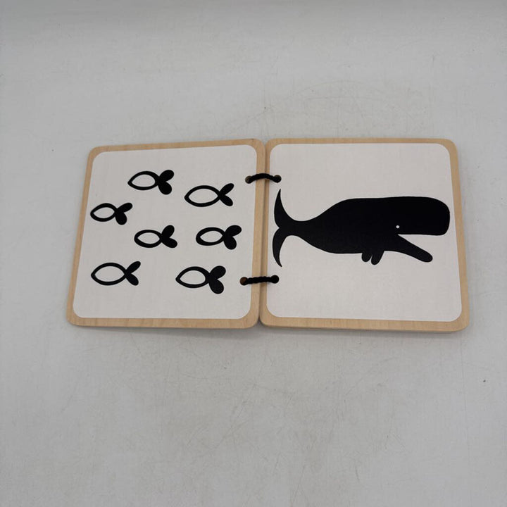 Black & White Animals Wooden Book