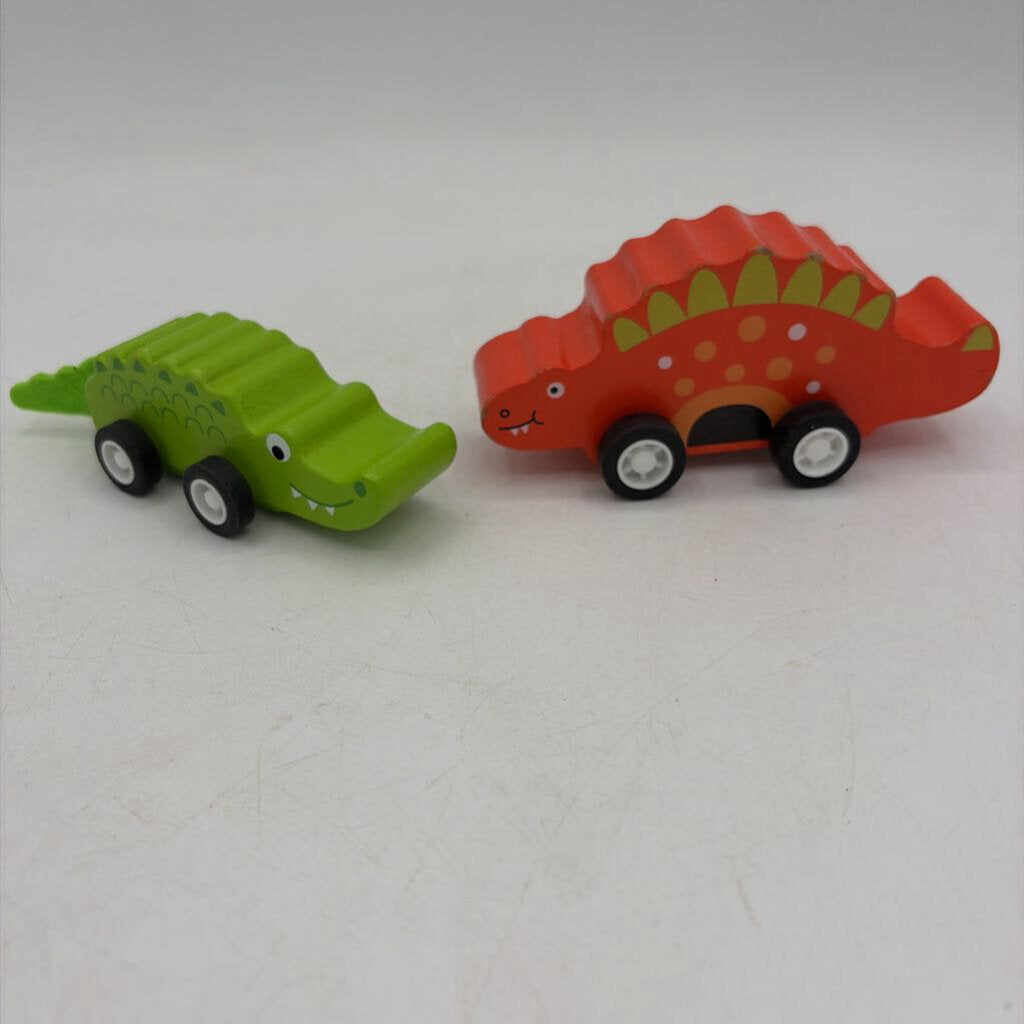 Wooden Pull Back Cars