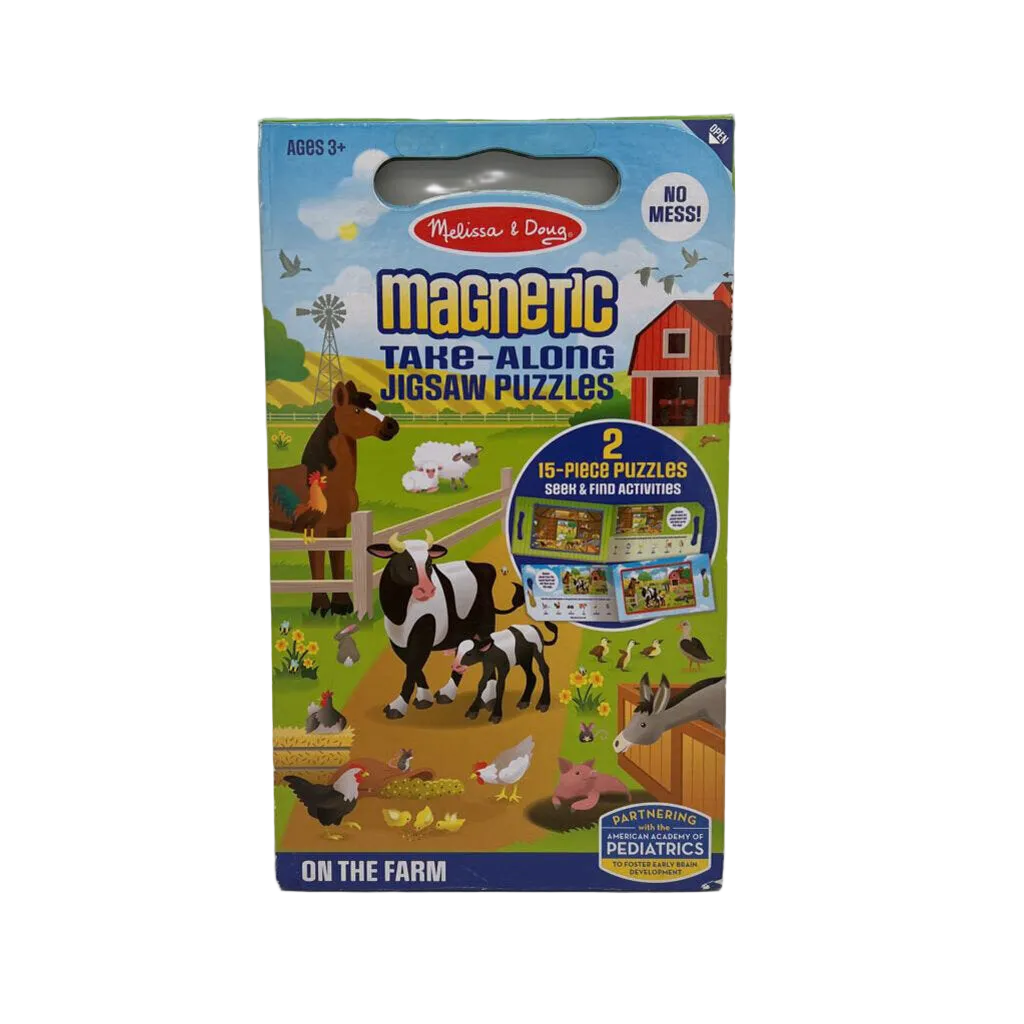 Magnetic Take-Along Jigsaw Puzzles x2