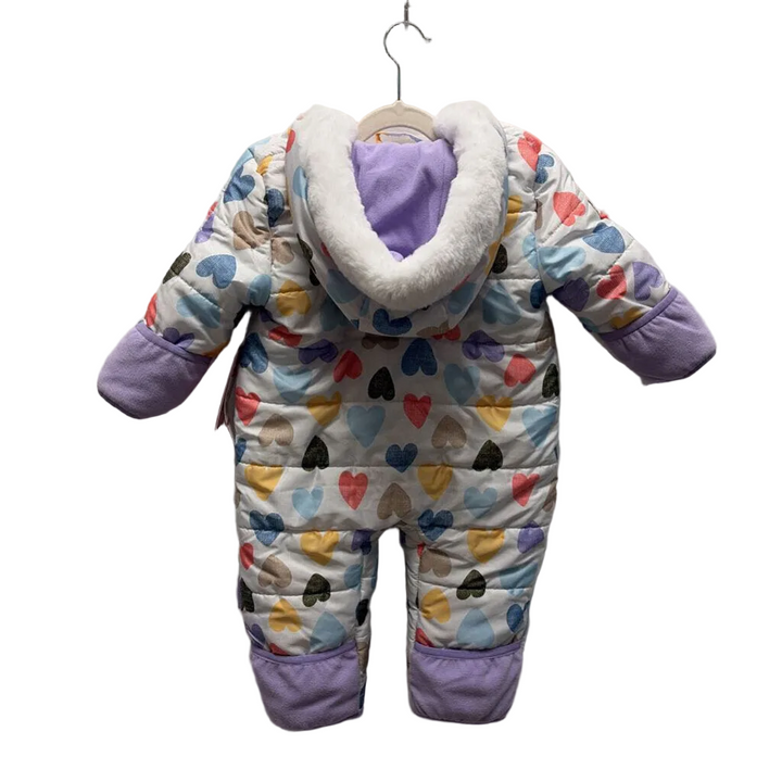 Full Body Hooded Bunting Suit/ Hearts
