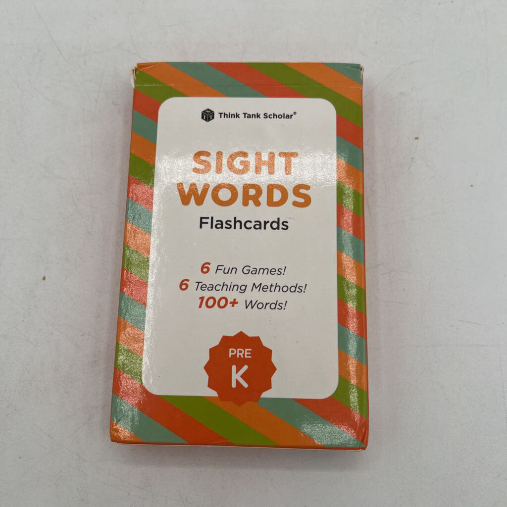 Sight Words Flashcards: PreK