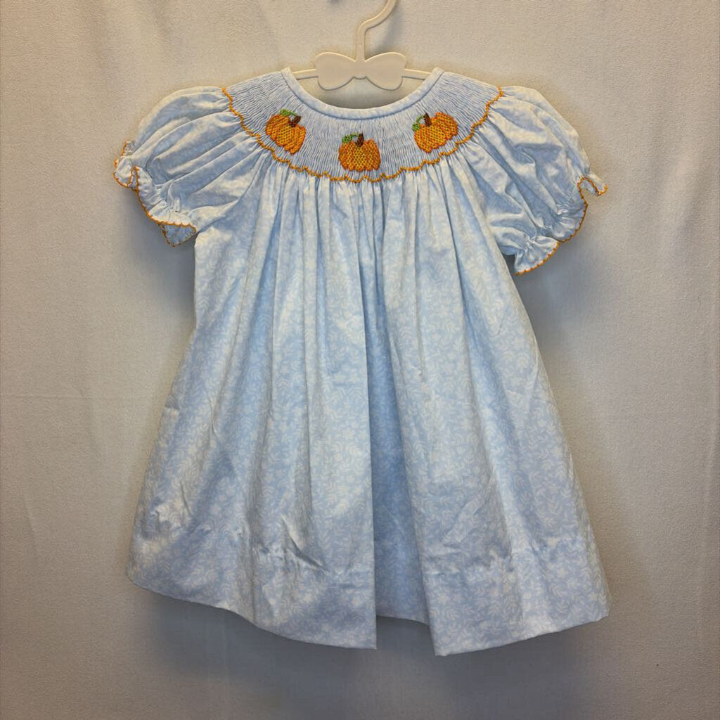 SS Smocked Dress/ Pumpkins