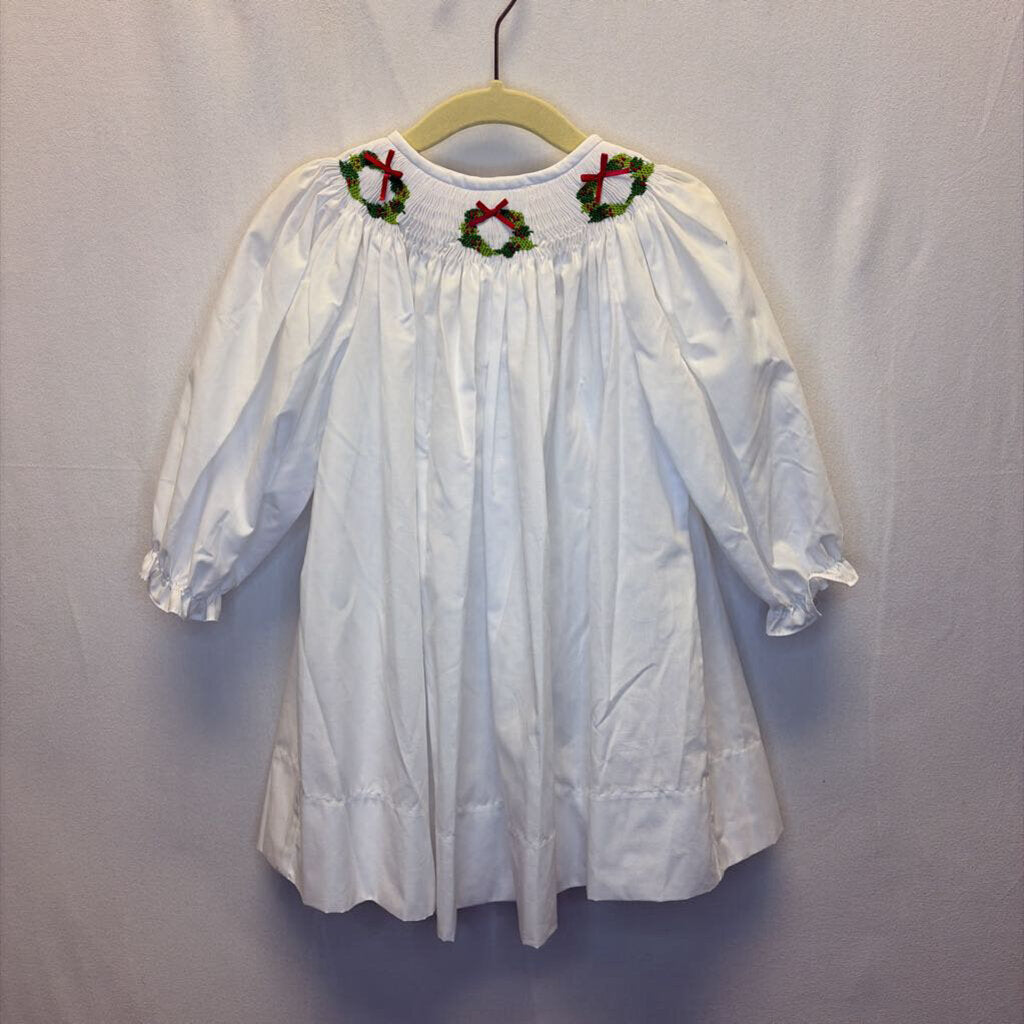SS Smocked Dress/ Wreaths