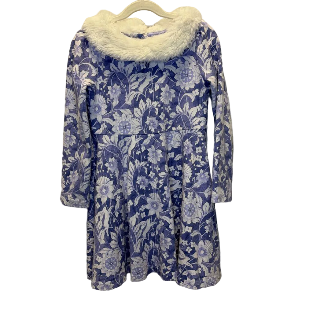 LS Dress/ Faux Fur Collar