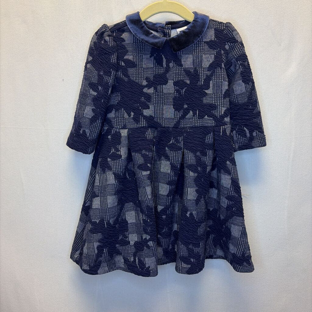LS Stretch Dress/ Peter Pan Collar