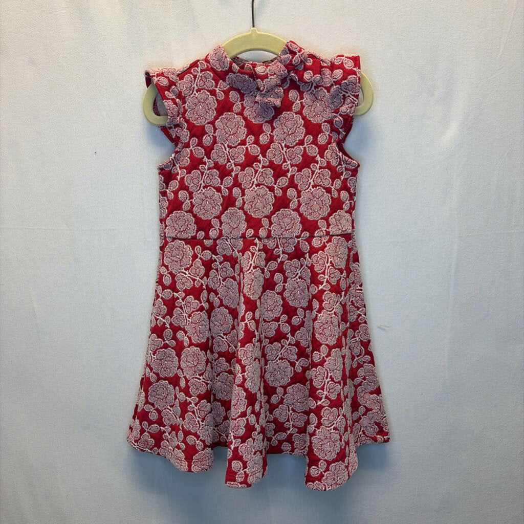 Sleeveless High Neck Dress/ Flowers