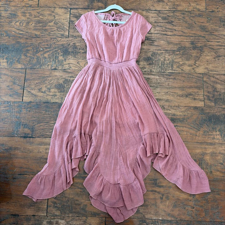 Sleeveless Boho Dress/ Tie Back