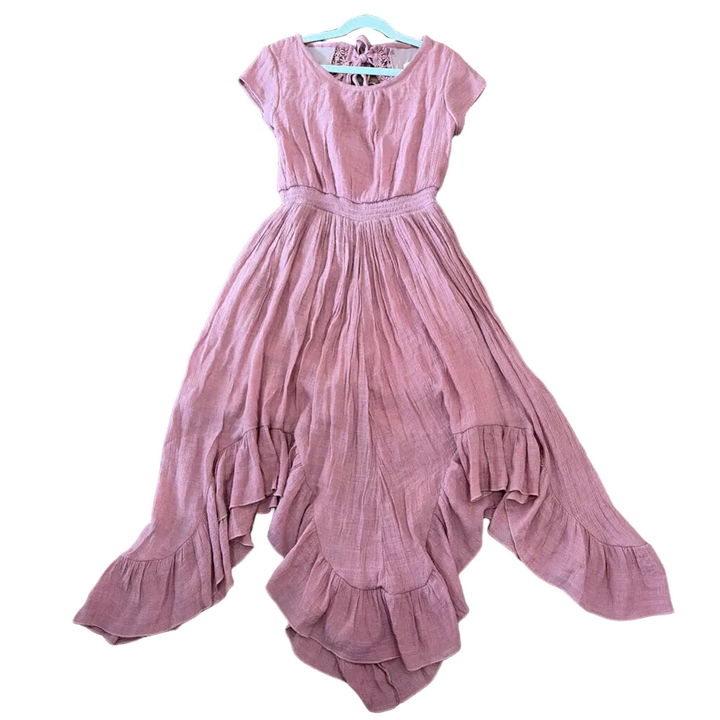 Sleeveless Boho Dress/ Tie Back