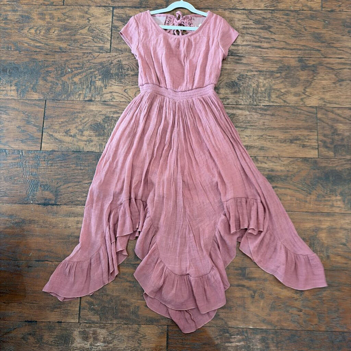 Sleeveless Boho Dress/ Tie Back