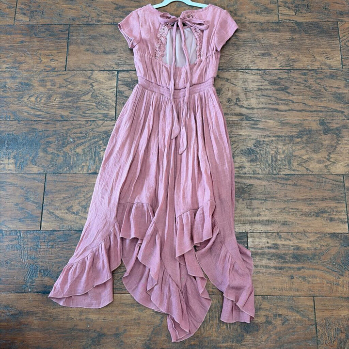 Sleeveless Boho Dress/ Tie Back