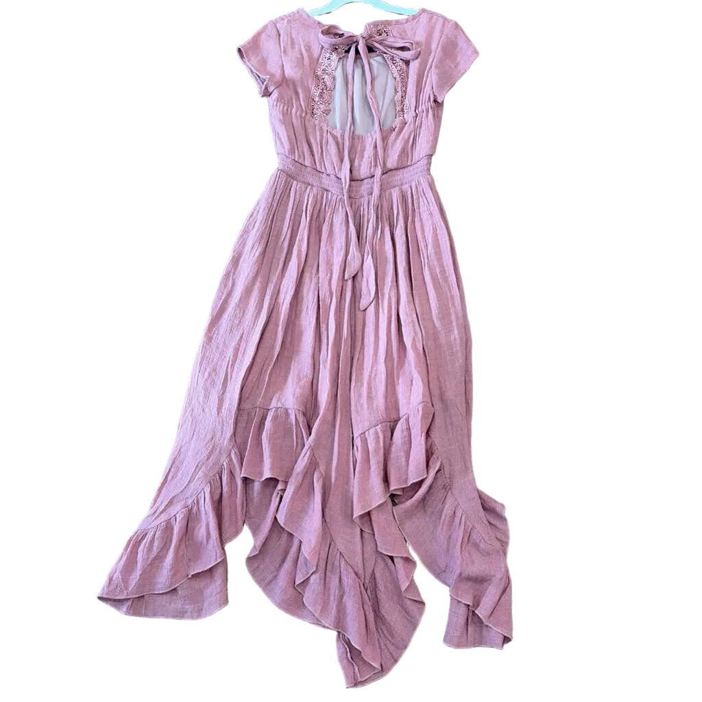 Sleeveless Boho Dress/ Tie Back