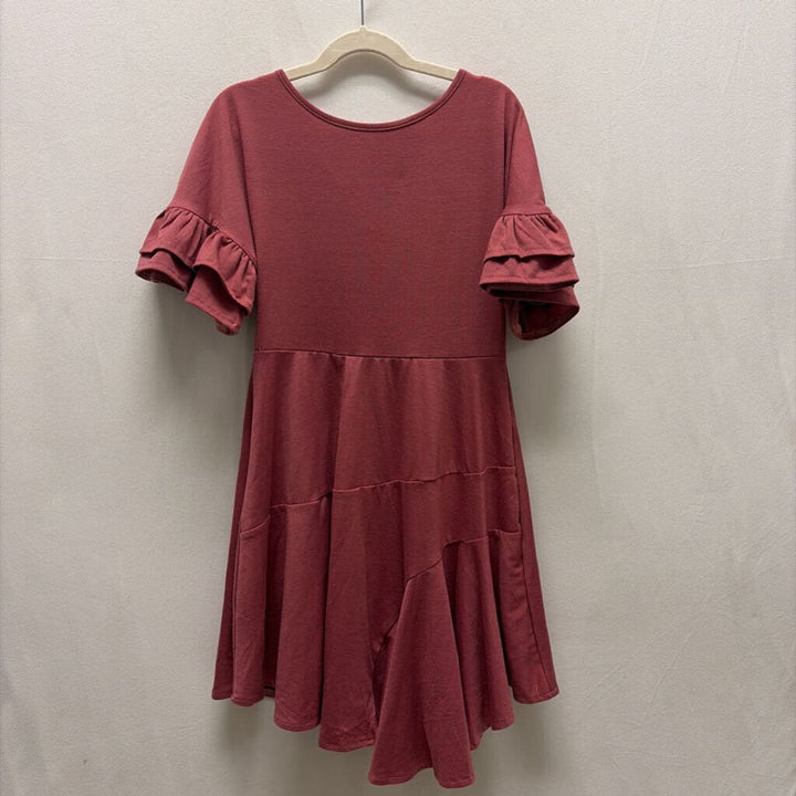 Quarter Sleeve / Ruffle Sleeve/ Tie Waist