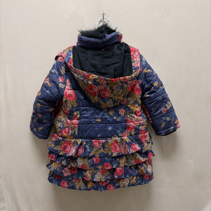 Skirted Puffer Jacket/ Ruffles/ Floral