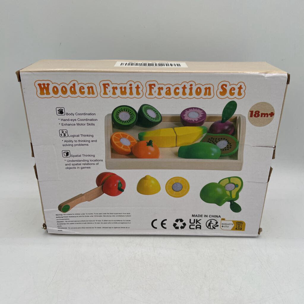 Wooden Fruit Fraction Set
